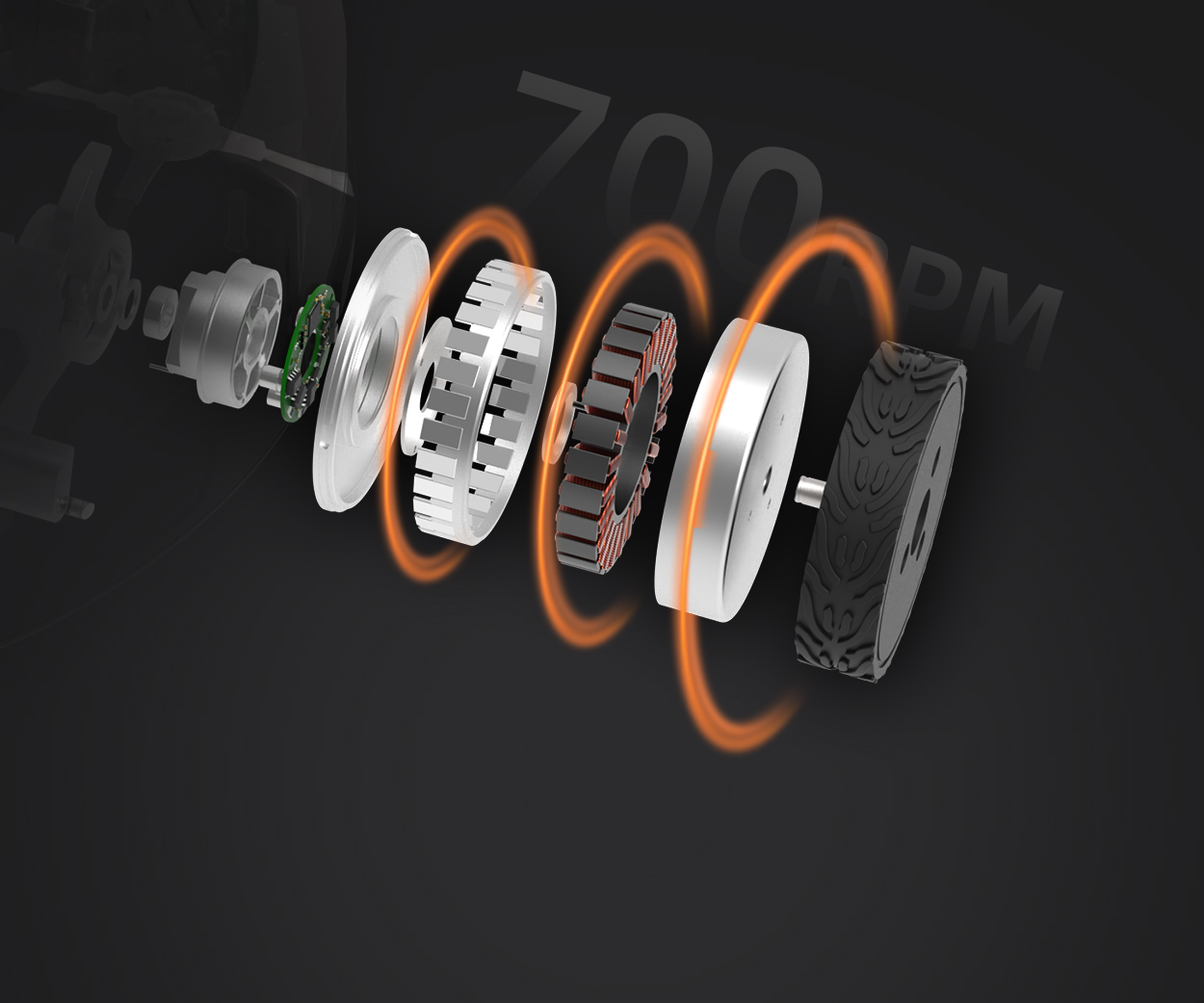 Front Scraper Servo Motor in Floor Cleaners